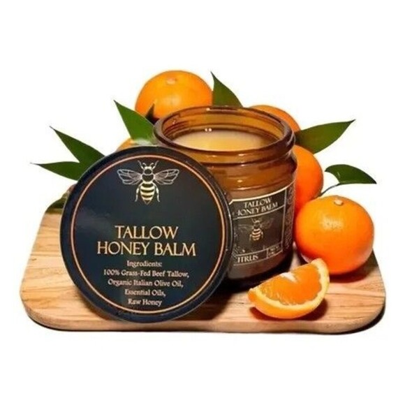 LAST PRICE NEW! Terra Lotus ORGANIC Honey Tallow Balm Raw Citrus Skin Cream - Picture 4 of 4